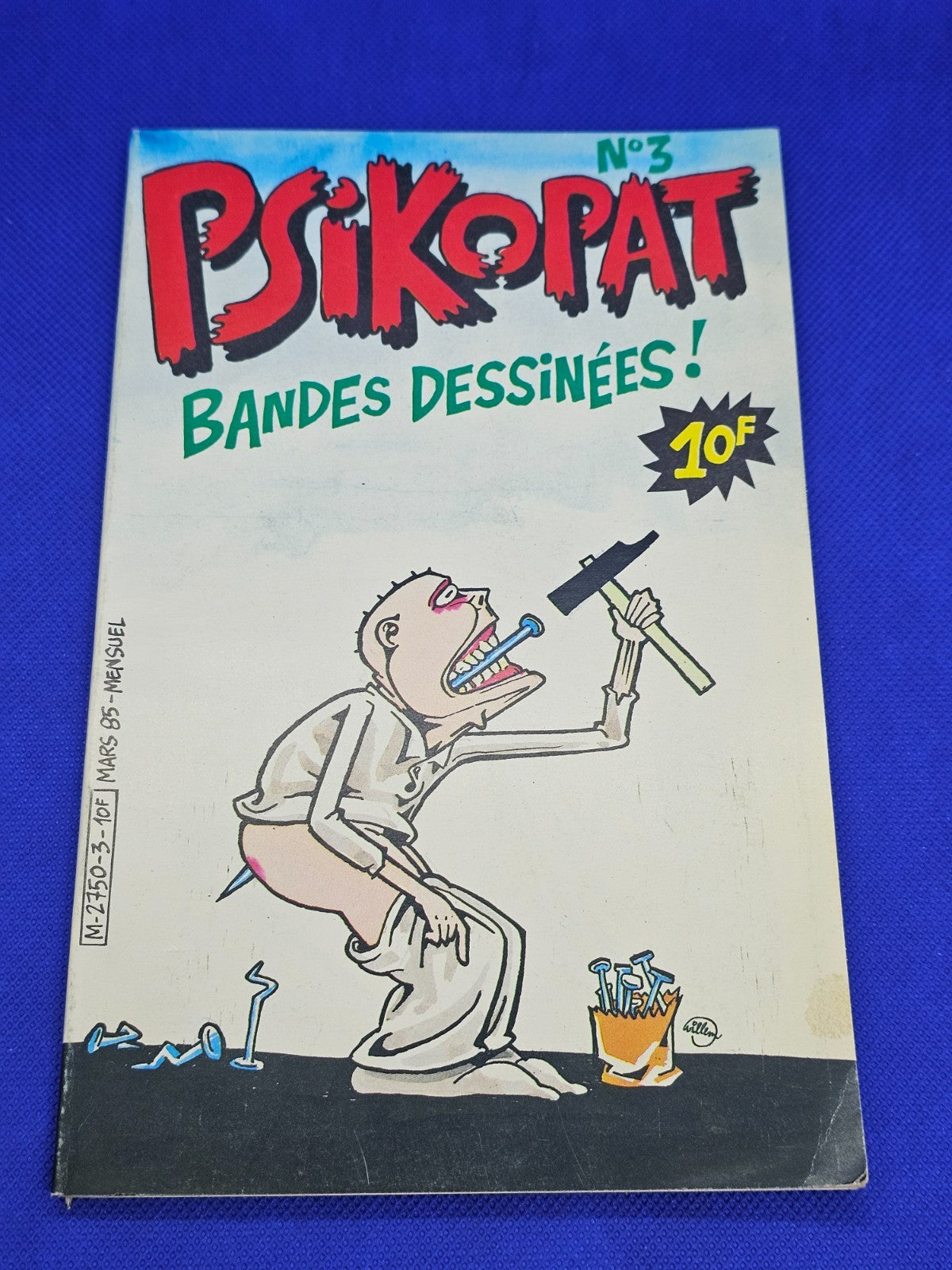 Psikopat N°3 Mars 1985 Magazine BD Satirique Willem Vintage2