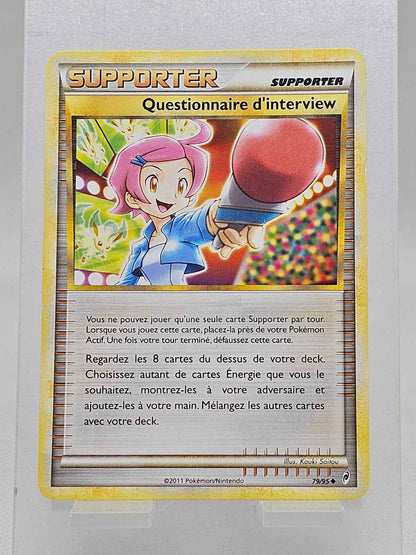 Questionnaire d’interview 79/95, Pokémon 2011, Carte Dresseur FR