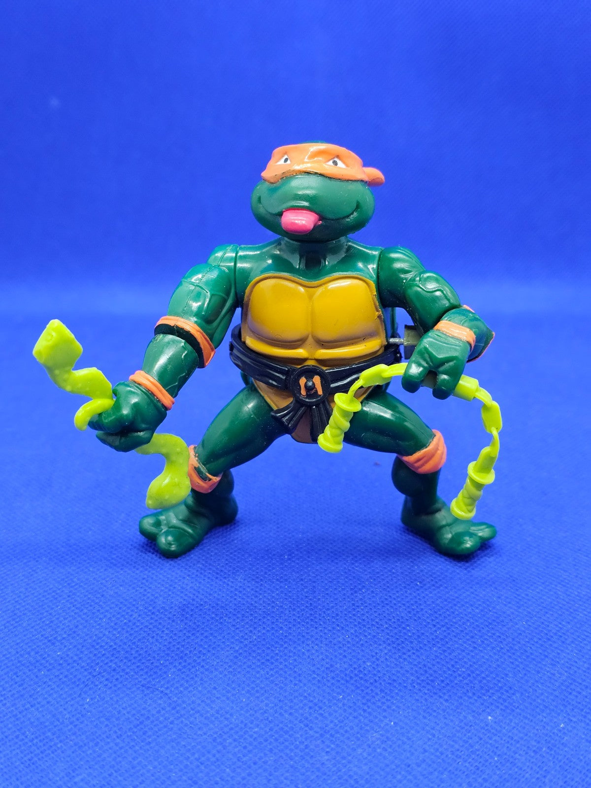 Rock’n Roll Michelangelo TMNT 1989 Playmates Toys Figurine Vintage Incomplète 132