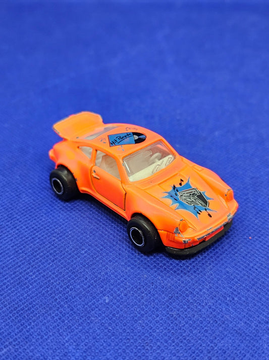 Porsche 911 Turbo Hit Parade Majorette 209 Orange Made in France 157 Vintage0