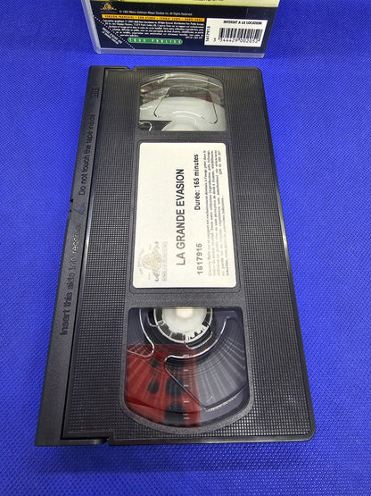 La Grande Évasion VHS, Steve McQueen, MGM, Film de Guerre, 1963, Cassette Vidéo 3