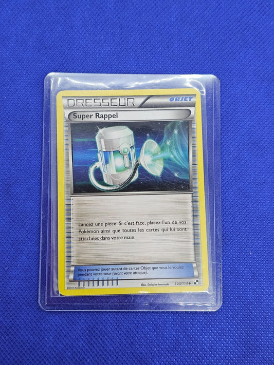 Super Rappel 103114 Pokémon Noir et Blanc Carte Dresseur 2011 Française0