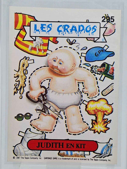 Carte Les Crados - Judith En Kit n° 295 Série 2 Vintage 1986