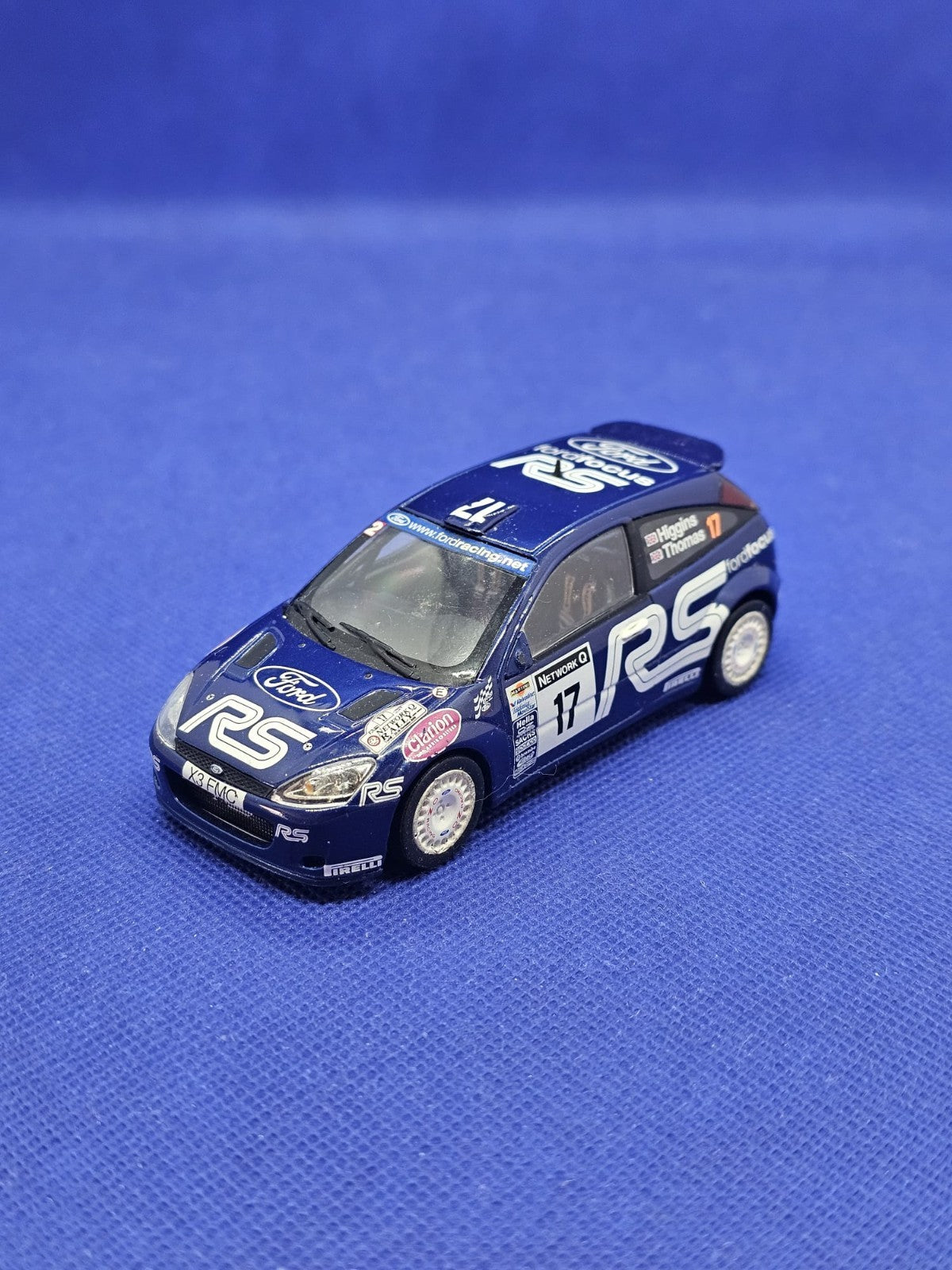Ford Focus RS WRC 17 Higgins Thomas RAC Rally 2001 143 Miniature Rallye0