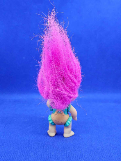 Baby Troll Magic Trolls Applause 1991 cheveux roses étoiles 8 cm