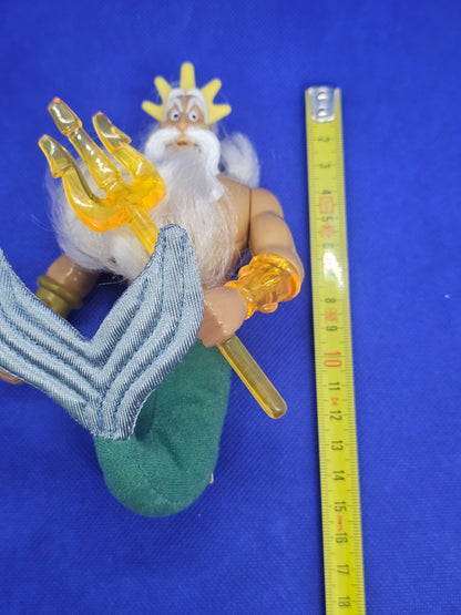 Roi Triton La Petite Sirène 2 Disney McDonald’s 2000 avec Trident 16 cm3