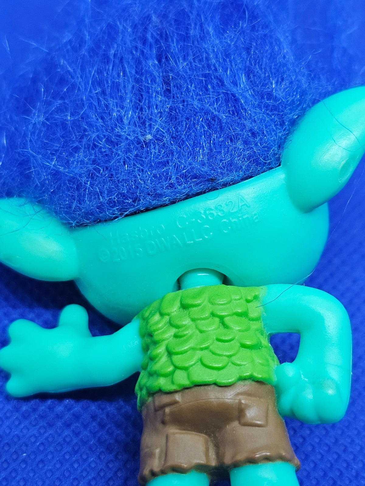 Branch Les Trolls DreamWorks Hasbro 2015 cheveux bleus 7.5 cm2