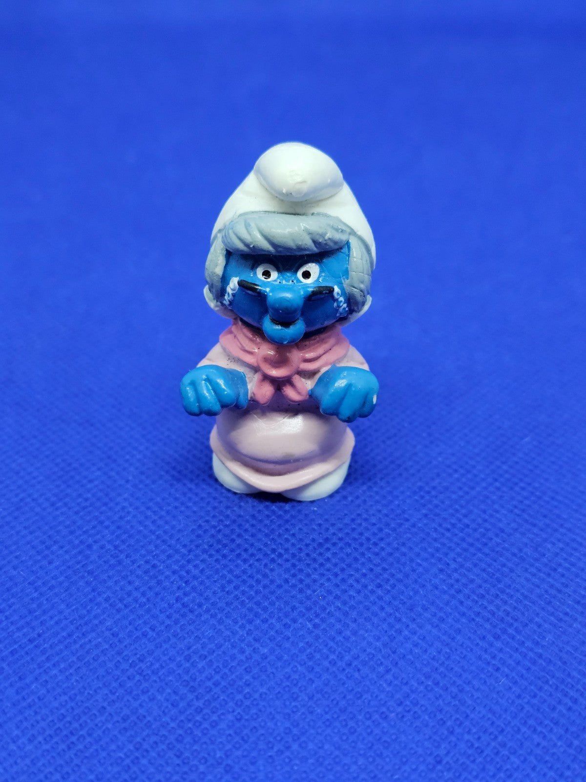 Grand-mère Schtroumpfette Nanny Smurf 20408 Peyo Schleich 1988 5.5 cm0
