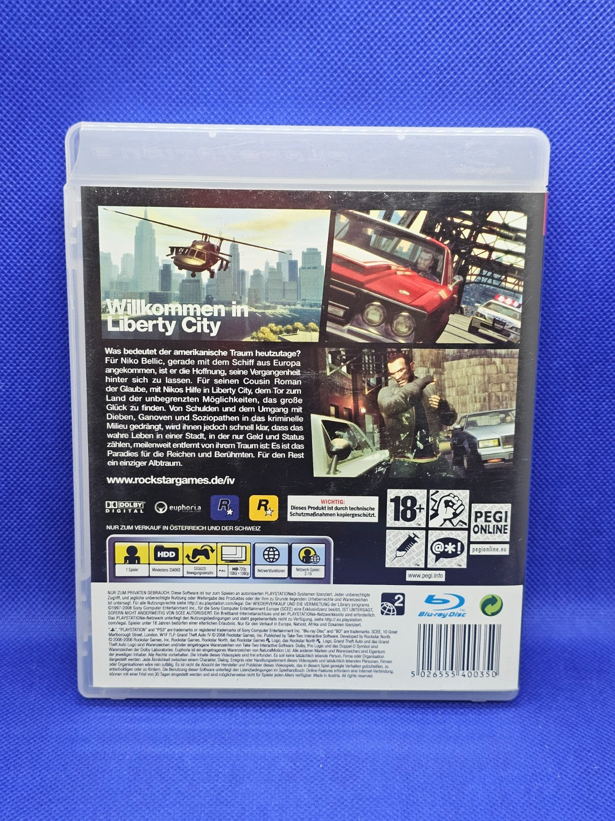 Grand Theft Auto IV GTA 4 PS3 Rockstar Games 2008 No MAP Version Allemande4