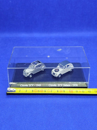 Coffret Citroën 2CV 1949 et 2CV Sahara 1958 Miniatures 187 HO3