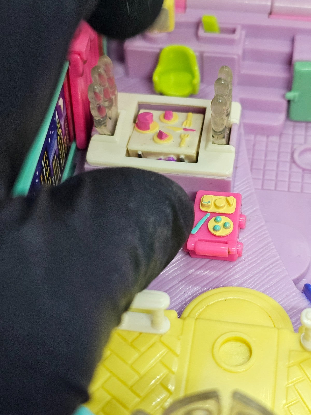 Polly Pocket Star Bright Dinner Party, Bluebird Toys, 1994, Coffret Lumineux Com7