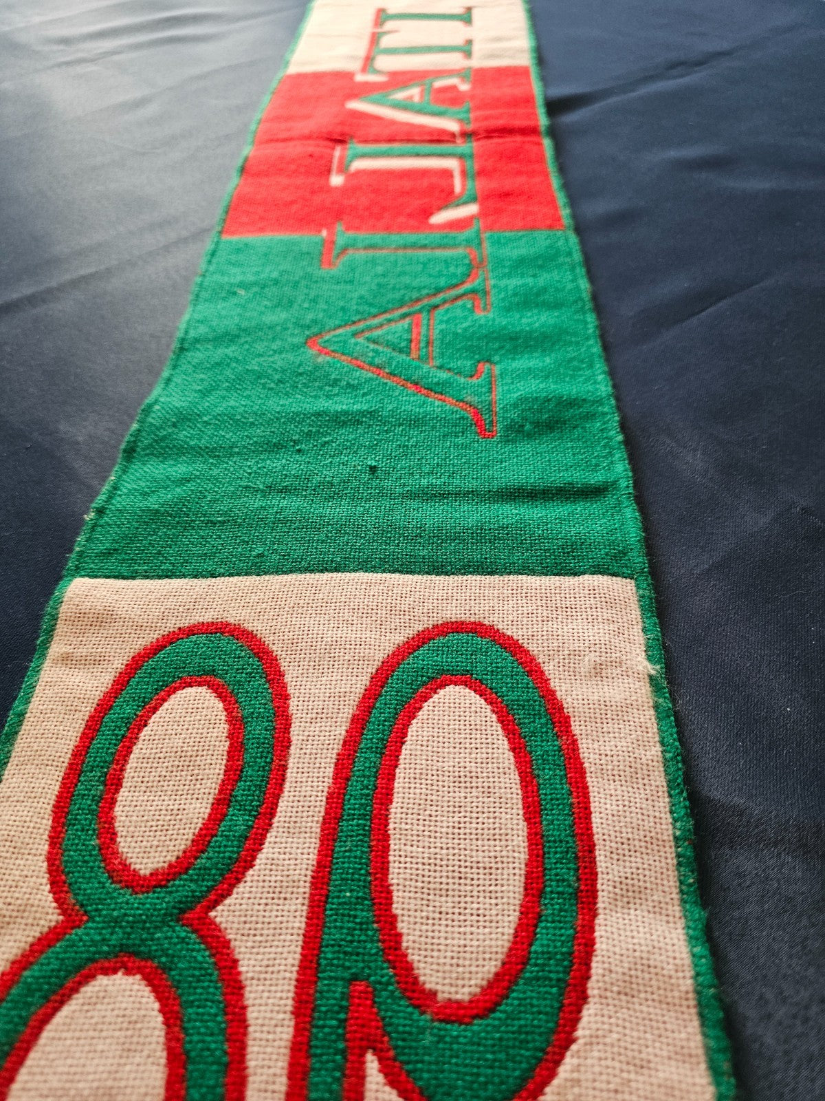 Écharpe Italie 98 Supporter Football Italia Coupe du Monde Vert Blanc Rouge4