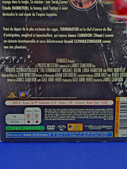 Terminator DVD Édition Collector Fourreau James Cameron Arnold Schwarzenegger MG2