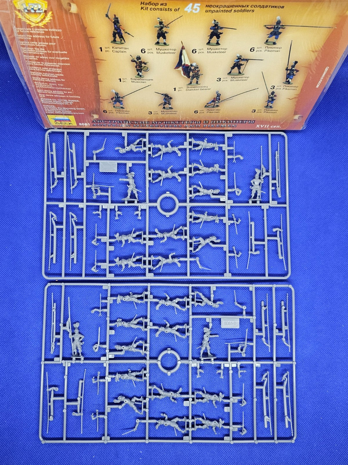 Austrian Musketeers and Pikemen Zvezda 8061 XVIIe siècle 172 complet2