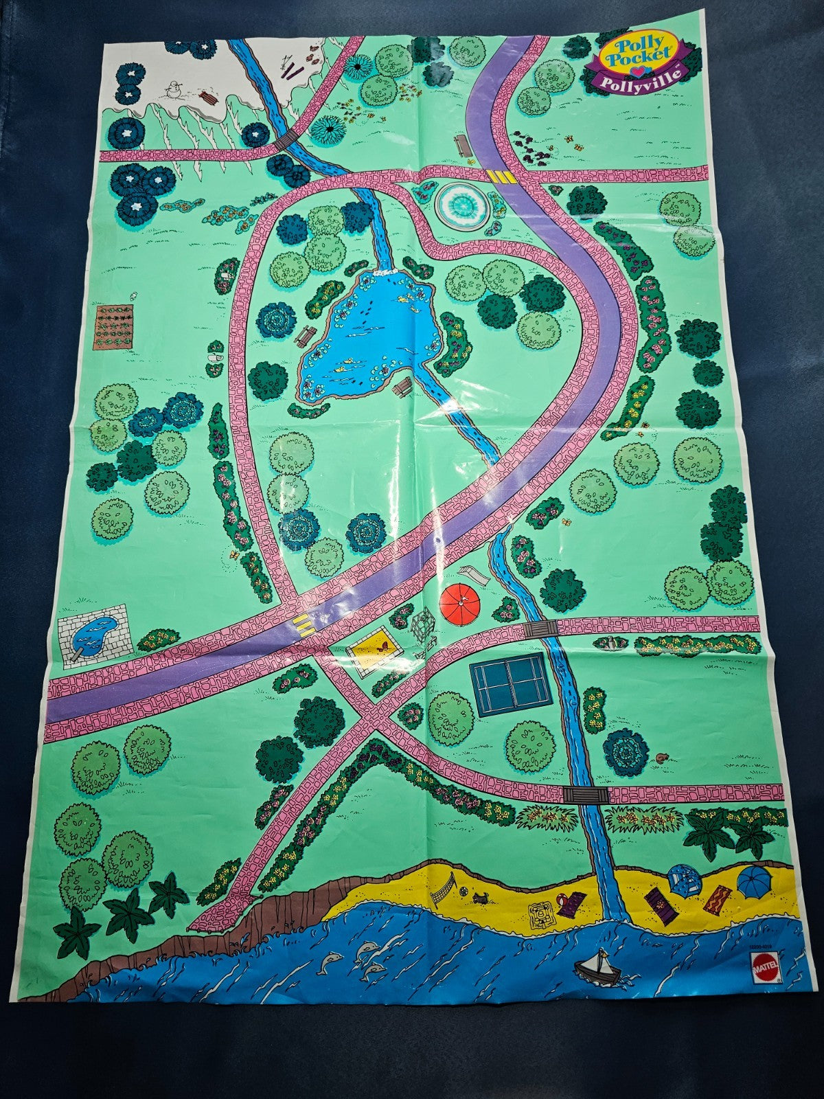 Polly Pocket Magical Movin Pollyville 1996 Bluebird Complet Tapis Vintage2