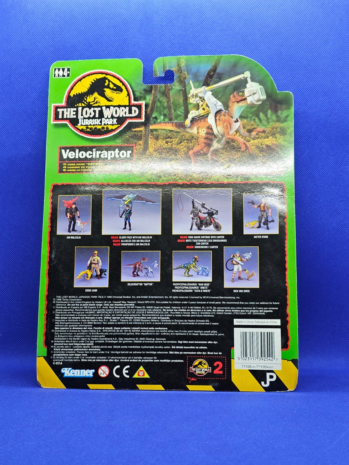 Velociraptor Raptor, The Lost World Jurassic Park, Kenner, 1997 Opened2