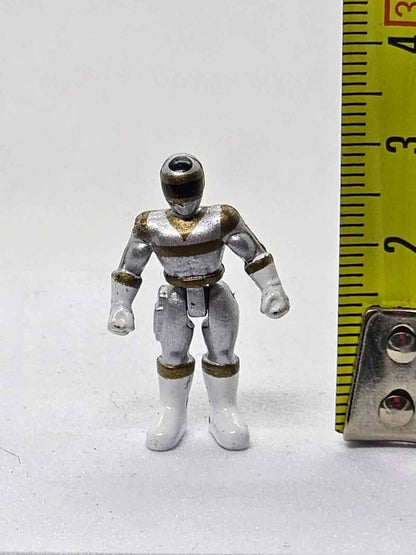 1997 Power Rangers In Space Astro Megaship Deluxe Micro Playset - Silver Ranger