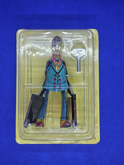 Figurine Paya Reproduction Vintage Wind-Up Tin Toy Homme Valises Jouet Mécanique0