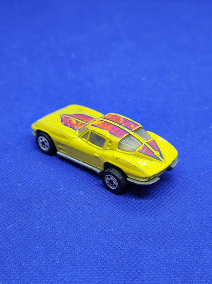 Hot Wheels Corvette Hi Rakers Real Riders Mattel 1979 Jaune 7 cm1