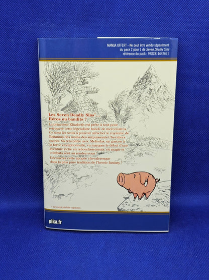Seven Deadly Sins Tome 1 Manga Nakaba Suzuki Pika Édition VF 18 cm1