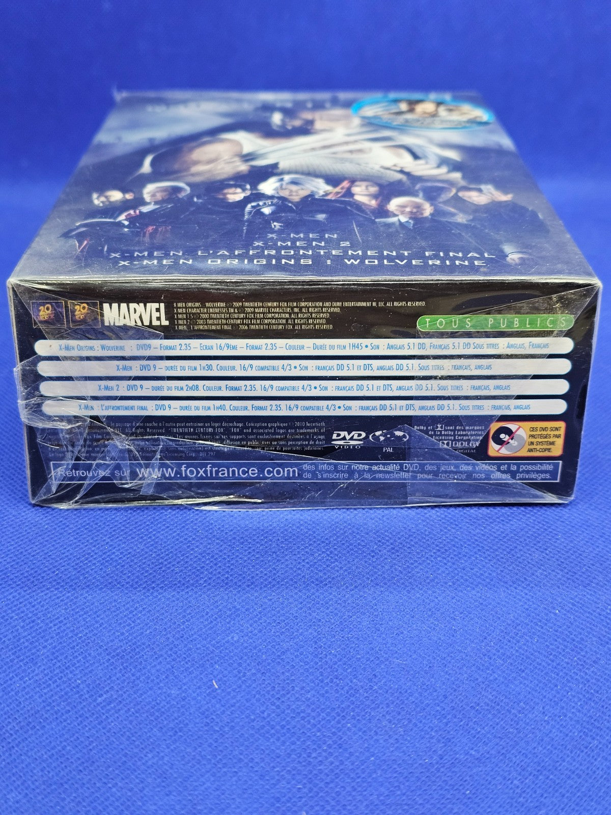 Coffret X-Men Quadrilogie 4 DVD Marvel 20th Century Fox 2010 Wolverine Sous blis3