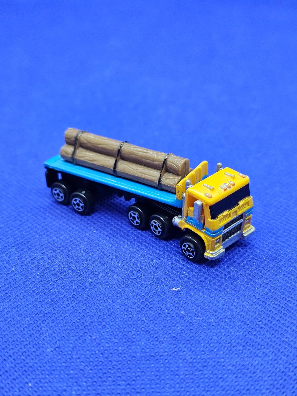 Micro Machines Log Flatbed Semi Truck Lumberjacks Galoob 1989 Camion Grumier0