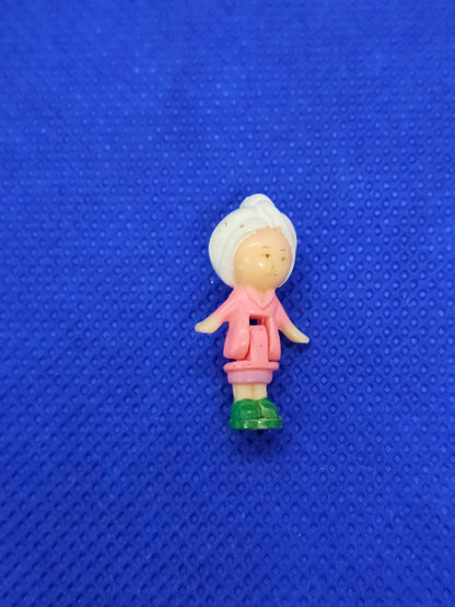 Polly Pocket Pixie White Towel Bluebird 1991 Figurine Beauty Case0