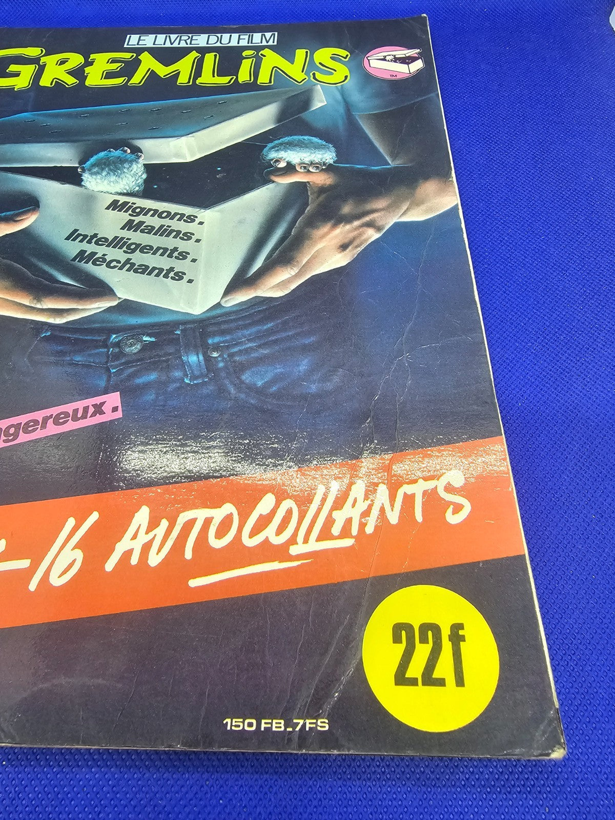 Gremlins Livre du Film 1984 Vintage Gizmo Avec Autocollants3