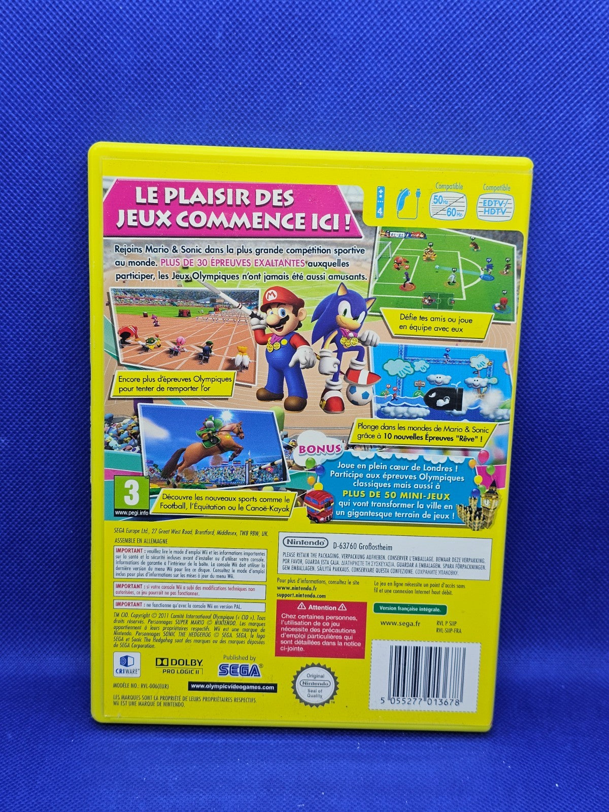 Mario & Sonic aux Jeux Olympiques de Londres 2012, Nintendo Wii, SEGA, 2011, PAL1