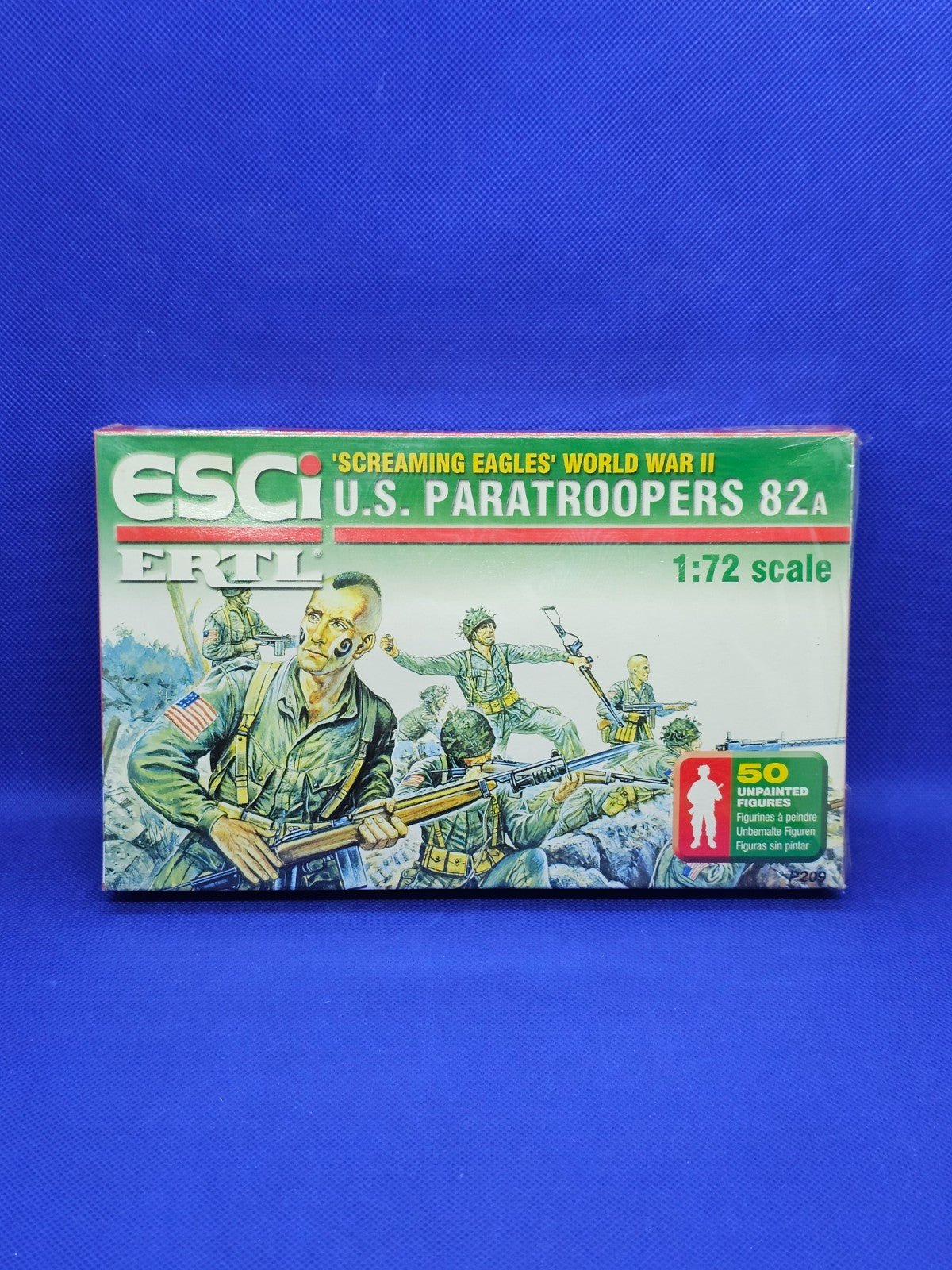 Lot 200+ Figurines ESCI ERTL US Paratroopers 82A WWII 172 P209 Vintage0