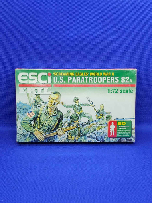 Lot 200+ Figurines ESCI ERTL US Paratroopers 82A WWII 172 P209 Vintage