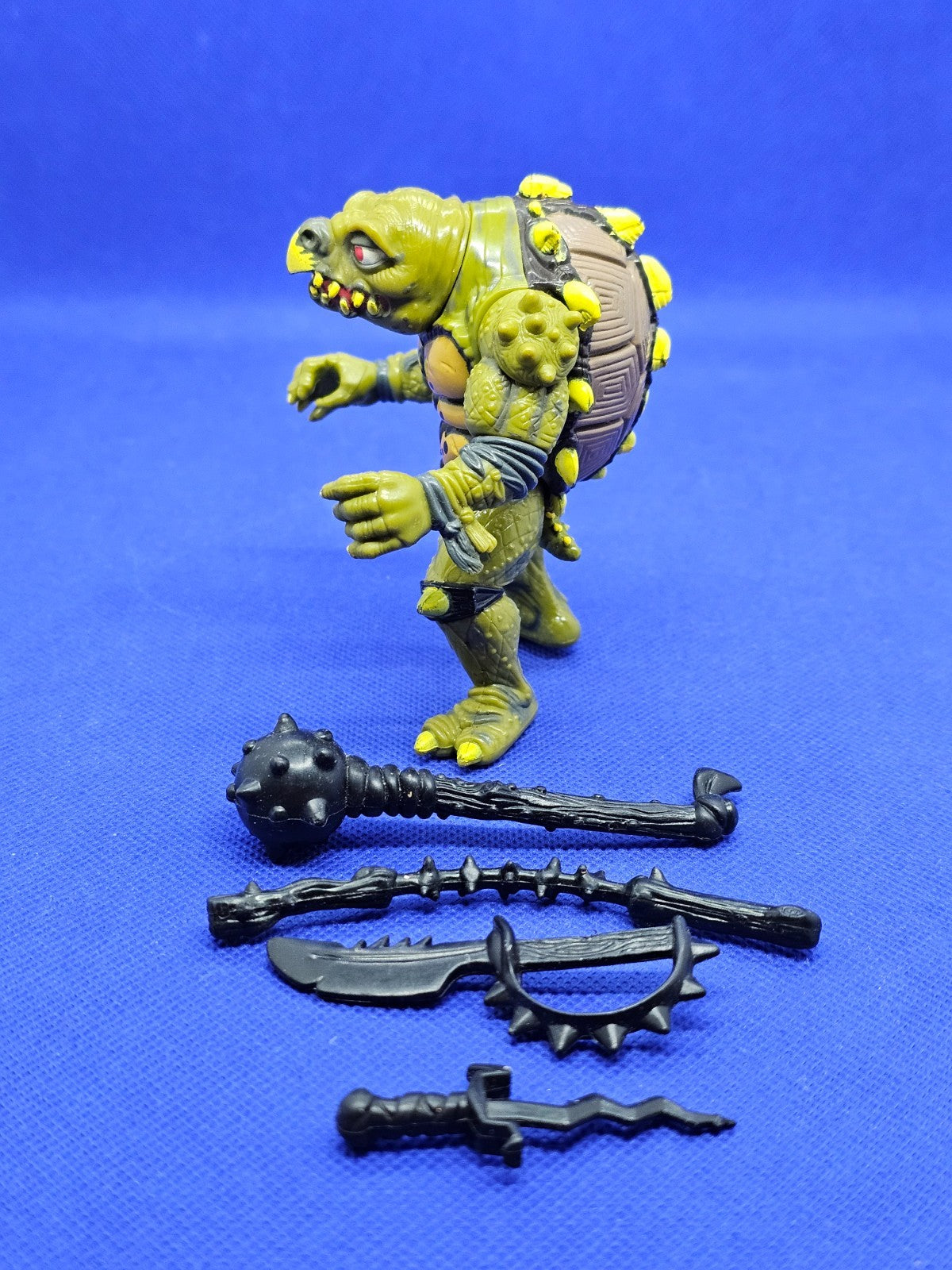 Tokka TMNT The Secret of the Ooze Tortues Ninja Playmates 1991 avec 4 armes2