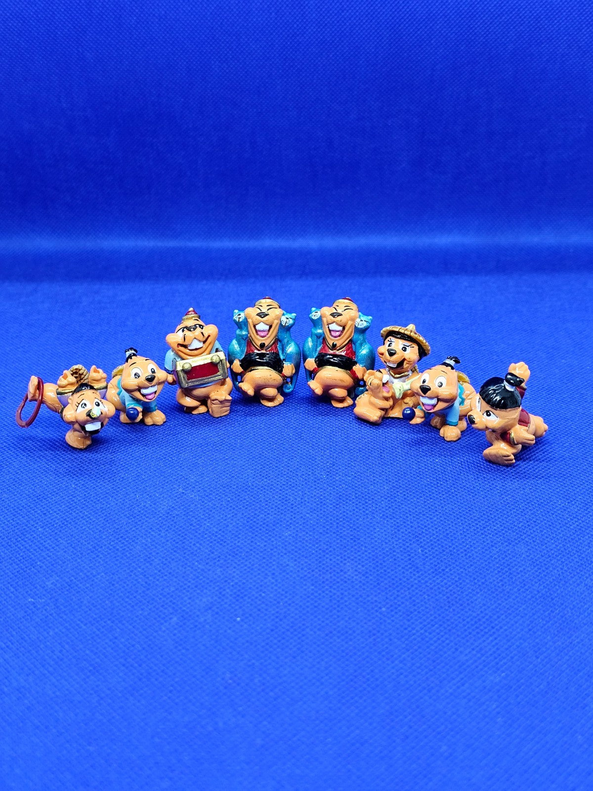 Lot 8 Figurines Les Castors Chinois, Kinder Surprise, Ferrero, 19960