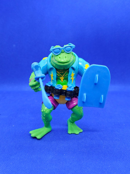 TMNT Genghis Frog Playmates 1989 Figurine Vintage Tortues Ninja Quasi Complète L0