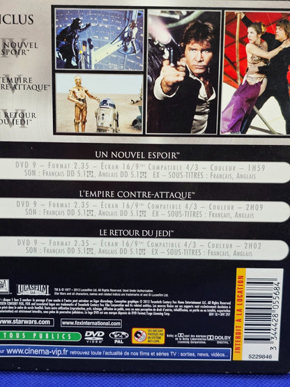 Star Wars Trilogie Originale DVD IV V VI Coffret Fox Lucasfilm2