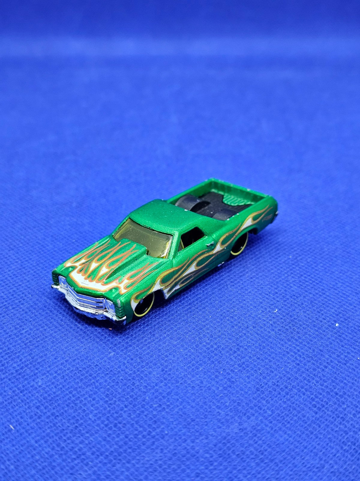 Chevrolet El Camino 1968 Hot Wheels Kmart 2005 Mattel Vert Flammes0