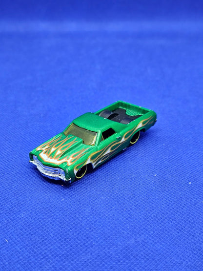 Chevrolet El Camino 1968 Hot Wheels Kmart 2005 Mattel Vert Flammes0