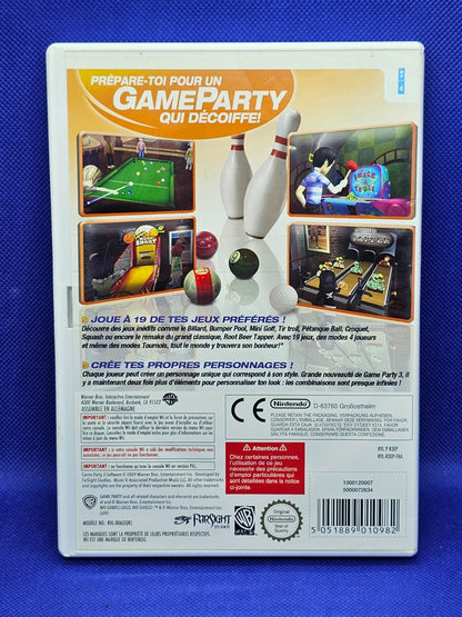 Game Party 3 19 Grands Classiques Nintendo Wii PAL Warner Bros 2009 Complet1