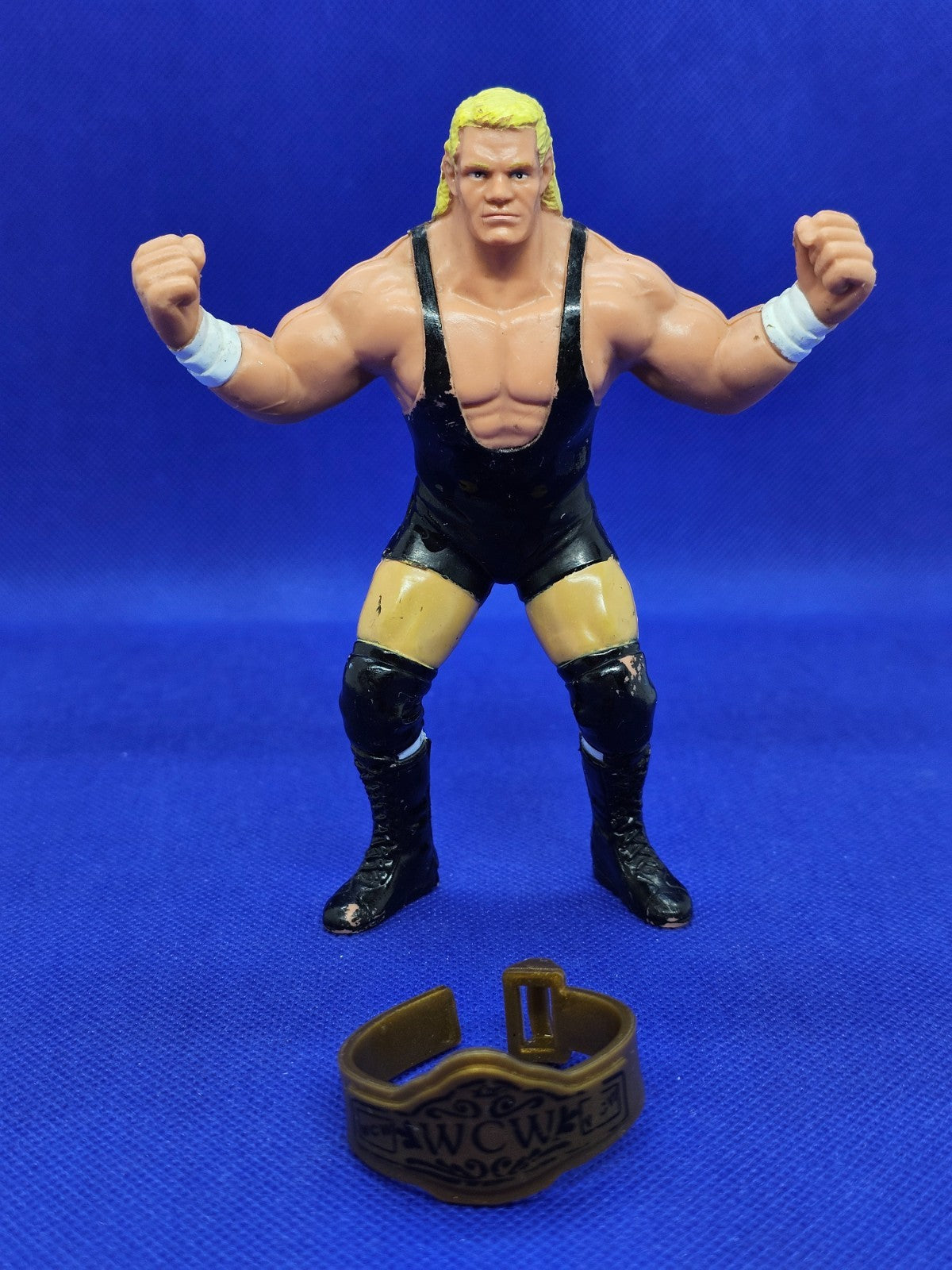 Figurine Sid Vicious WCW Wrestling Galoob 1990 avec Ceinture WCW 12 cm1