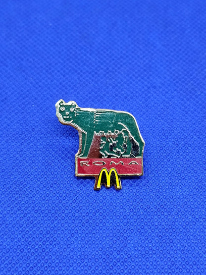 Pin’s McDonald’s Roma Romulus Rémus Louve Arthus Bertrand Années 19900
