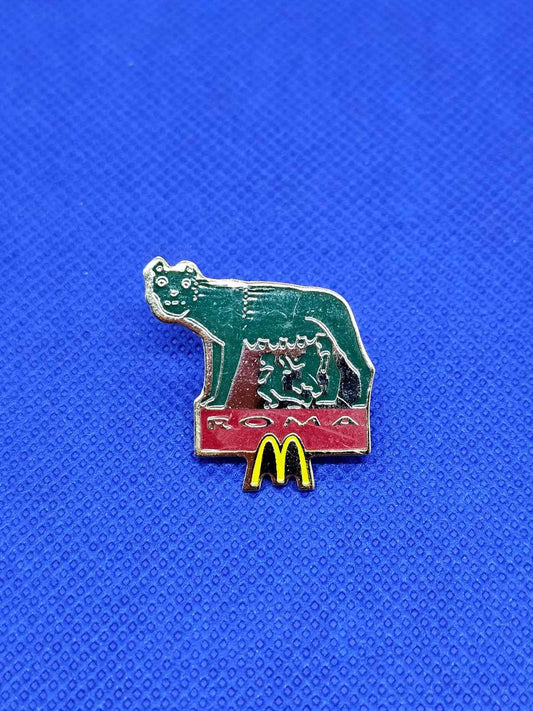 Pin’s McDonald’s Roma Romulus Rémus Louve Arthus Bertrand Années 1990