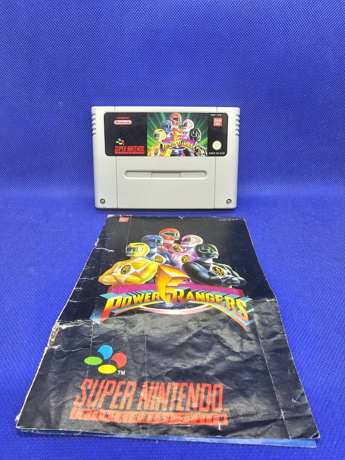 Mighty Morphin Power Rangers Super Nintendo SNES Bandai Notice vide0