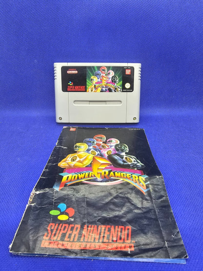 Mighty Morphin Power Rangers Super Nintendo SNES Bandai Notice vide0
