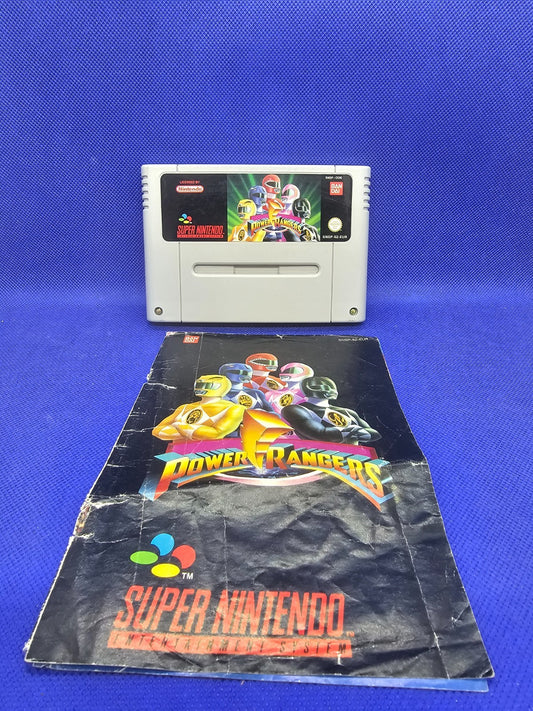 Mighty Morphin Power Rangers Super Nintendo SNES Bandai Notice vide0