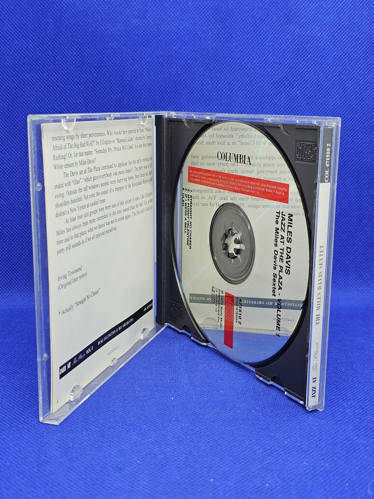 Miles Davis Sextet Jazz at the Plaza Vol 1 CD Columbia Jazz Originals 19922