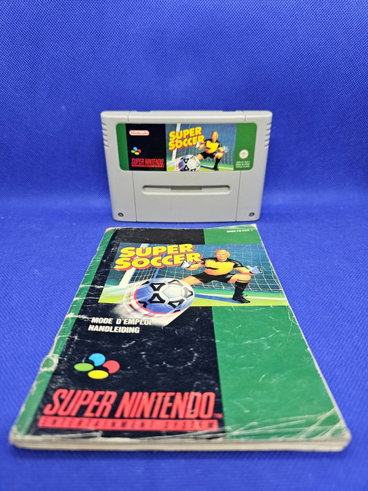 Super Soccer Super Nintendo SNES PAL FAH Cartouche + Notice Nintendo0