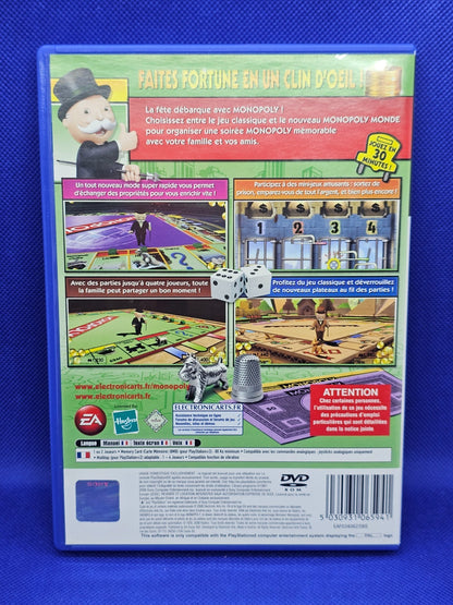 Monopoly Éditions Classique et Monde PS2 Electronic Arts 2008 Jeu Complet PAL1