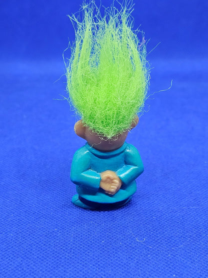 Troll SOMA Businessman Costume Cravate Cheveux Verts Vintage Années 901