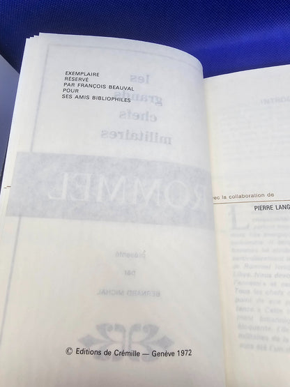 Rommel Les Grands Chefs Militaires Éditions de Crémille 1972 Livre Historique Vi4