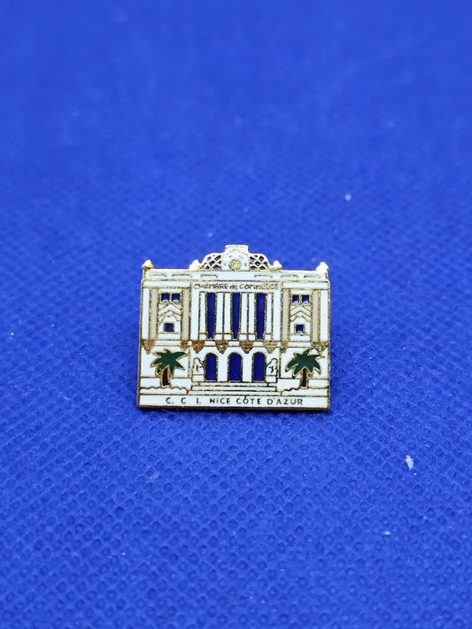 Pin’s CCI Nice Côte d’Azur Chambre de Commerce vintage années 900